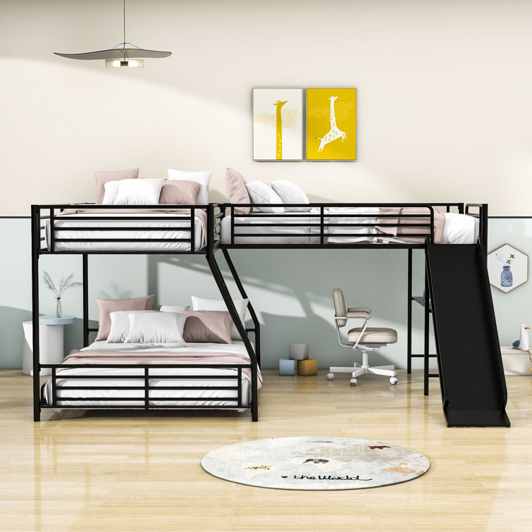 Wayfair full loft bed with deals desk